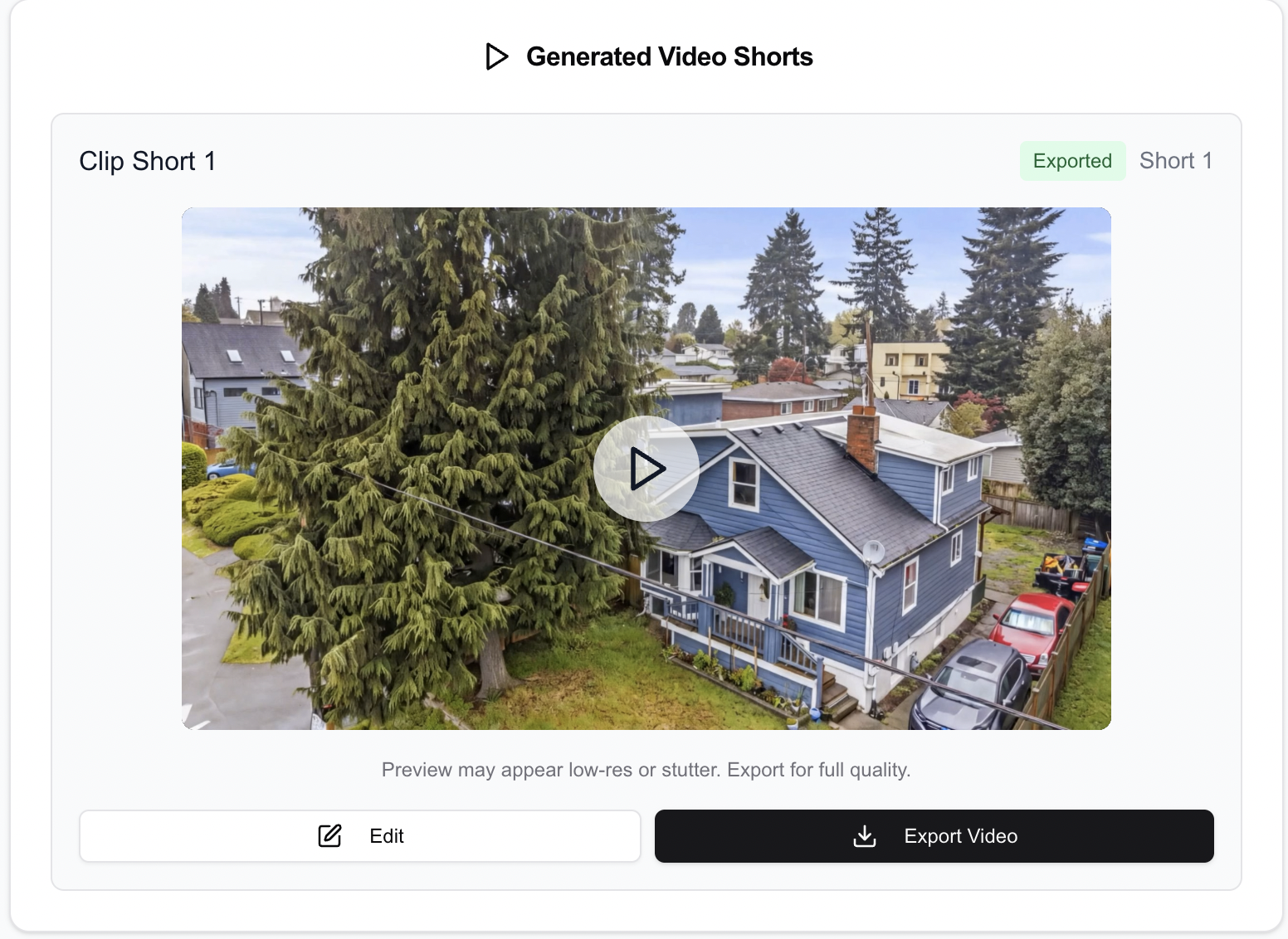 VideoGuru AI end-to-end video editing interface