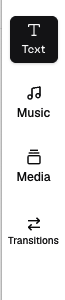 Add Text button in the VideoGuru editor