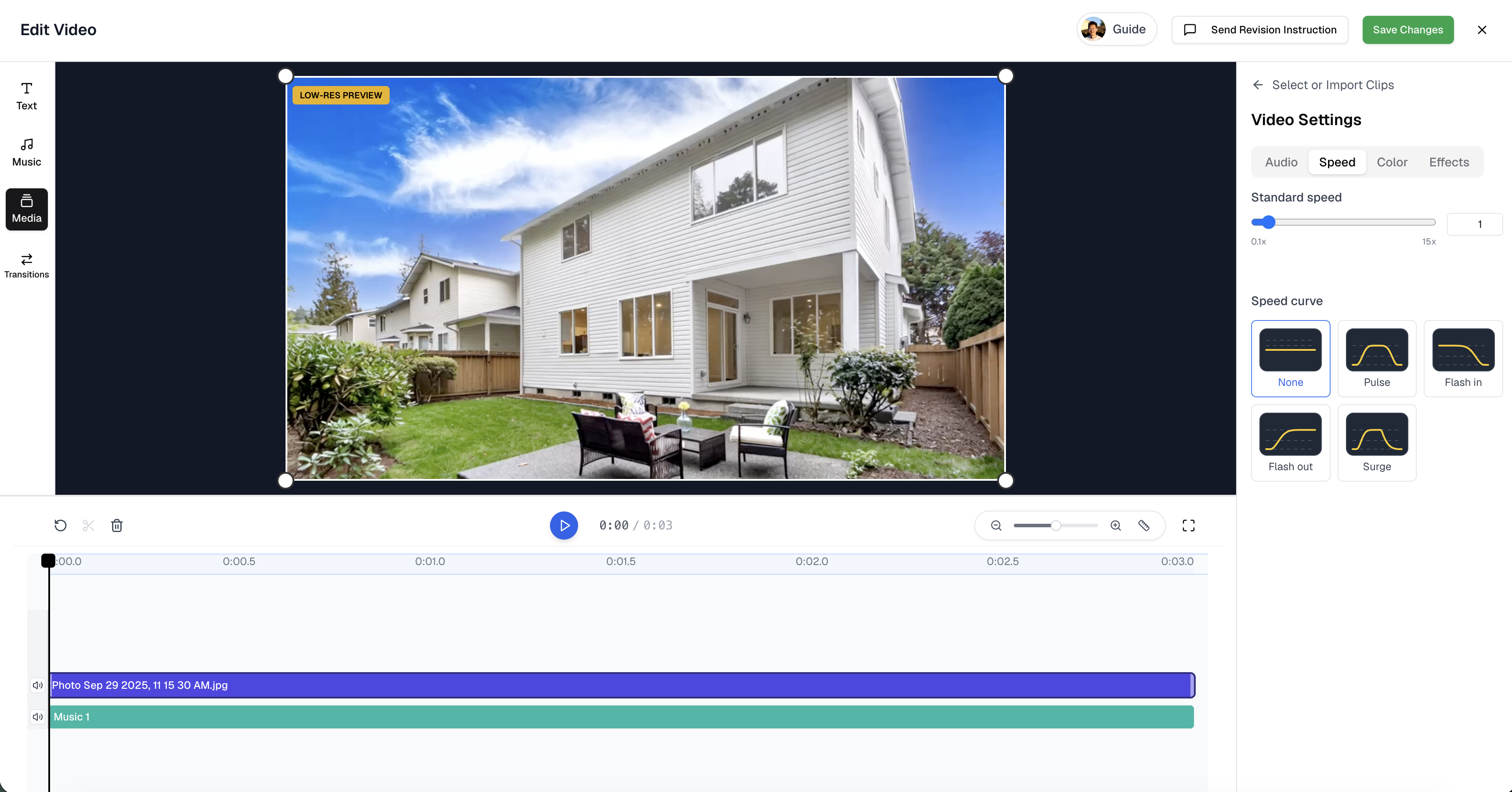 VideoGuru video editor interface