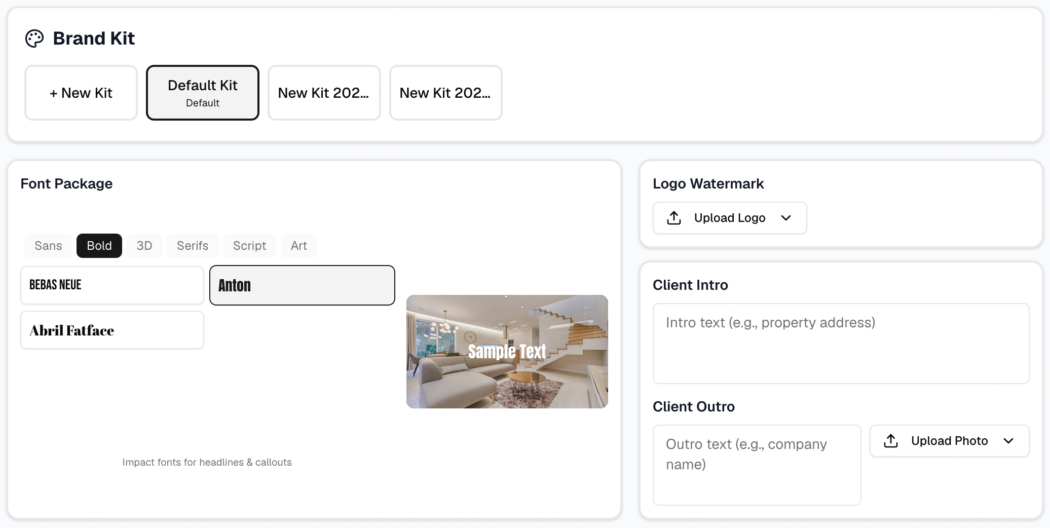Branding step in VideoGuru